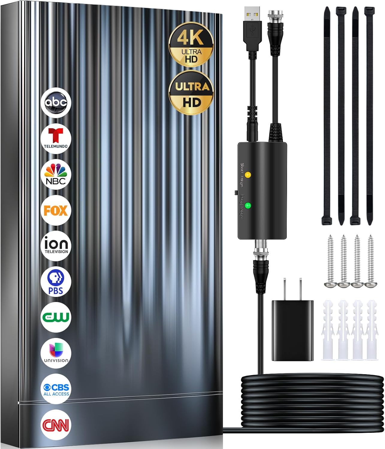 2000+ Miles Indoor TV Antenna for Smart TV - 2024 Best Rated