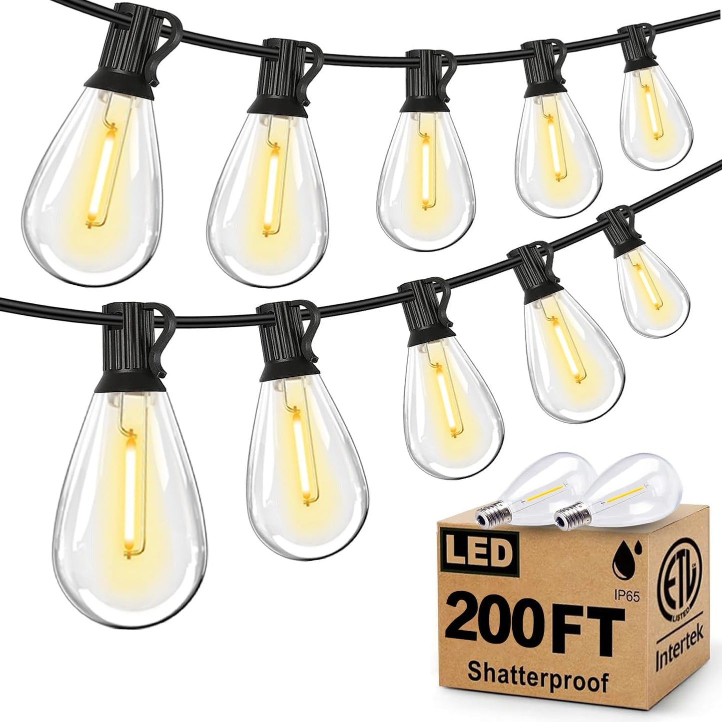 Tenmiro 200FT Outdoor String Lights for Stunning Decor