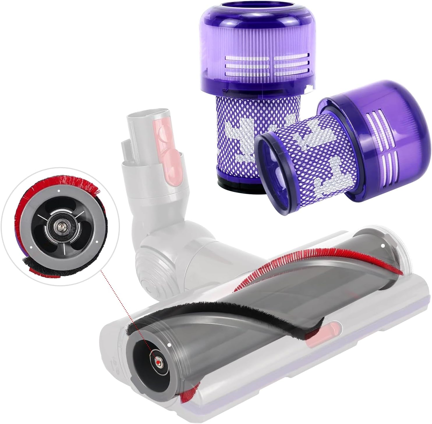 D-yson V11/V15 Roller Brush & Filter Kit - Enhanced Performance
