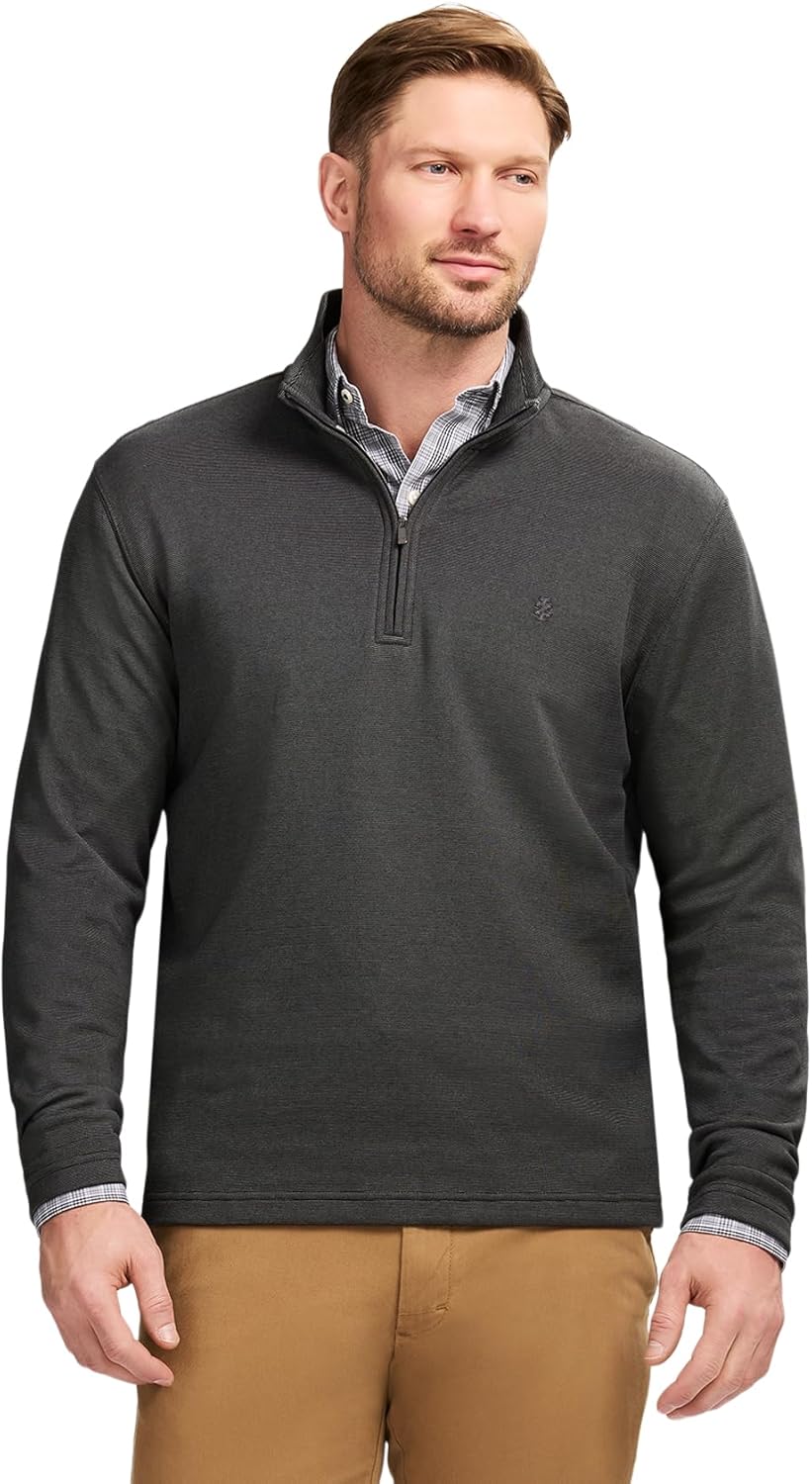 IZOD Mens Performance Comfort Quarter Zip Long Sleeve Shirt Review