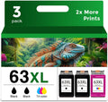63XL Ink Cartridges Replacement Pack - 2 Black + 1 Color Combo
