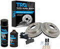TRQ Front Brake Pad & Rotor Kit Compatible with 1992-2000 Trucks