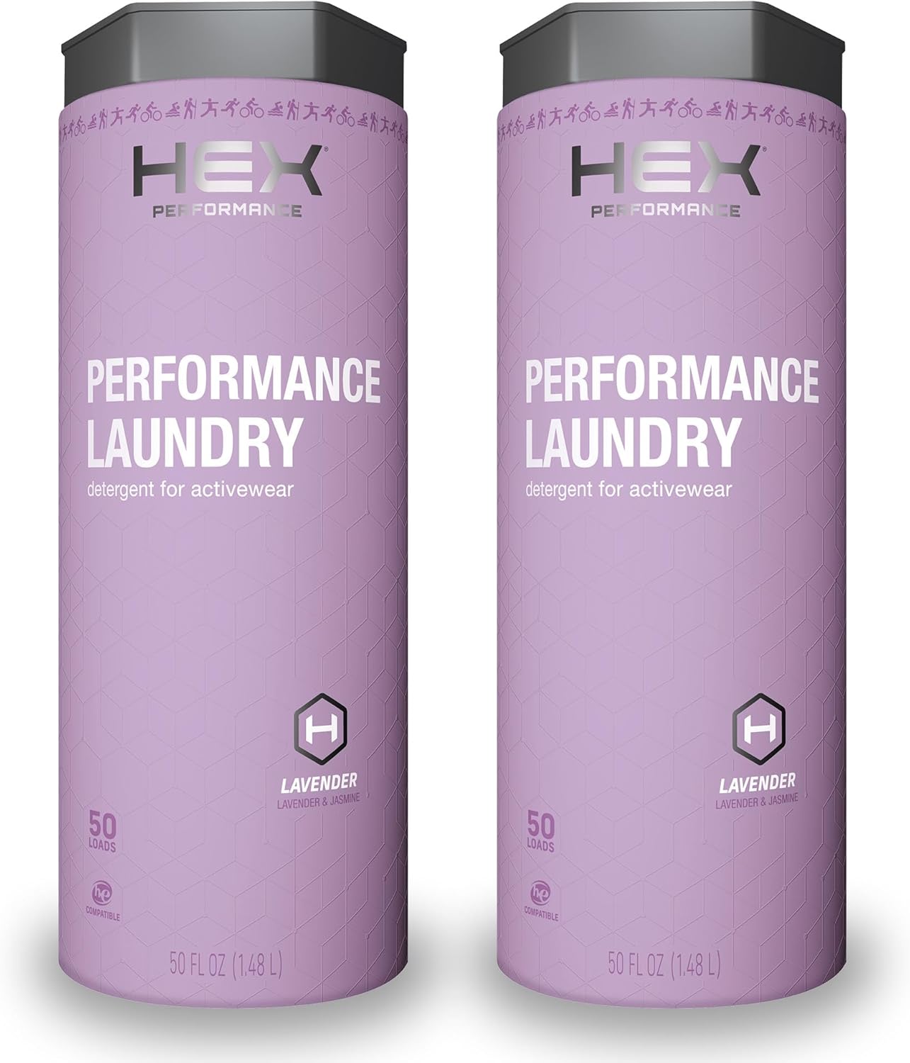HEX Performance Laundry Detergent for Activewear, 100 Loads