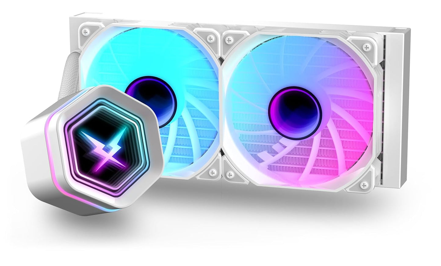 RUIX NC240 ARGB AIO CPU Liquid Cooler with High-Speed Pump