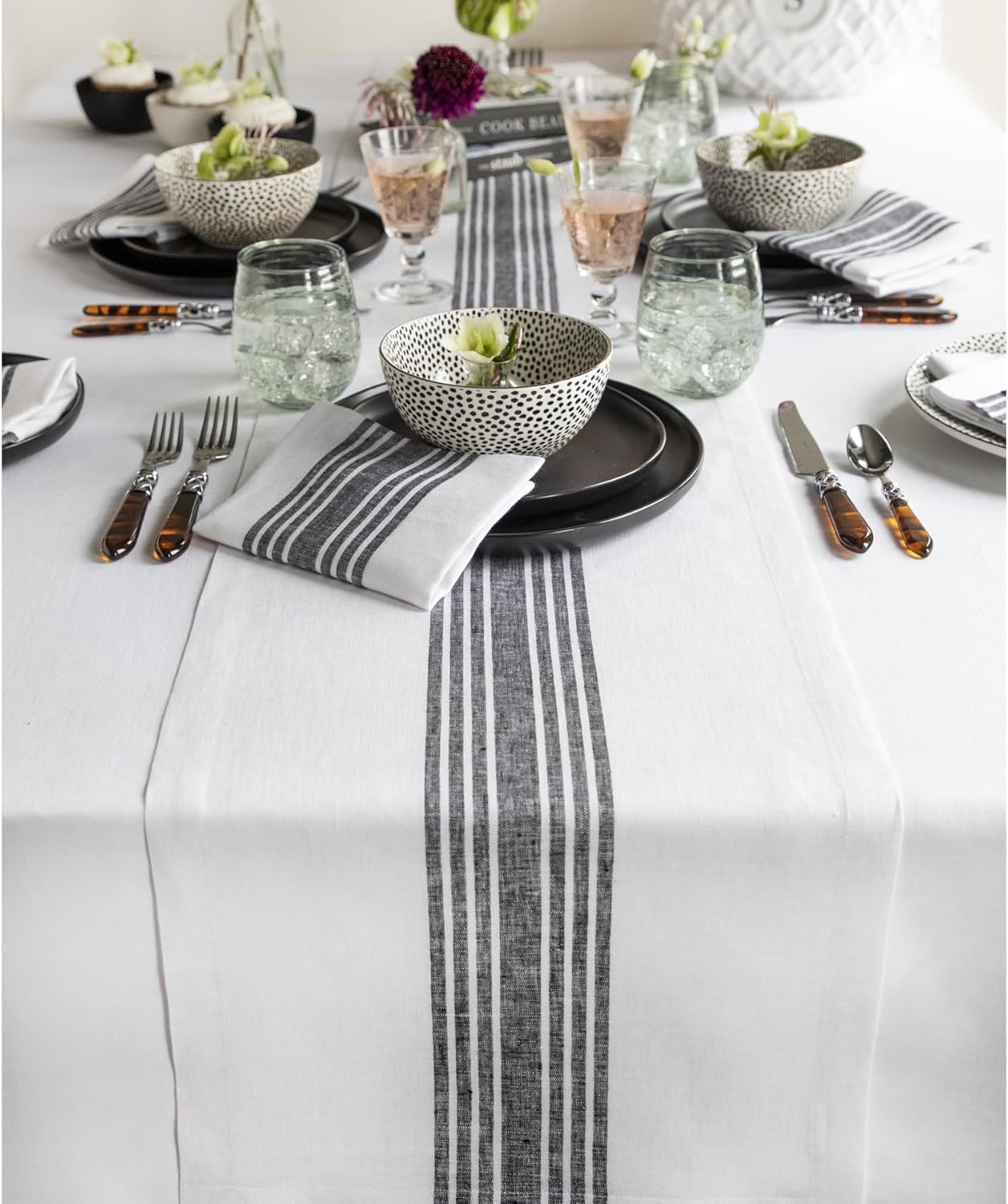 Linen Table Runner 14 x 72 Inch for Stylish Dining Decor