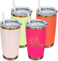 20 oz Tumbler Bulk 4 Pack Stainless Steel Travel Mugs