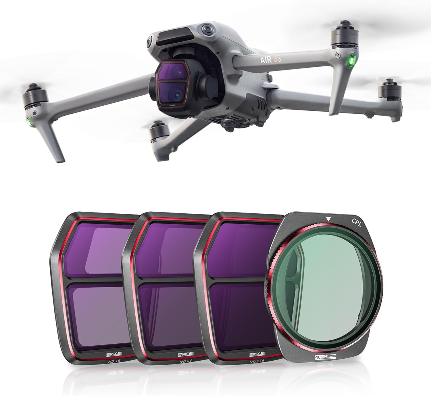 STARTRC Air 3S ND & CPL Filters Set for Stunning Aerial Shots
