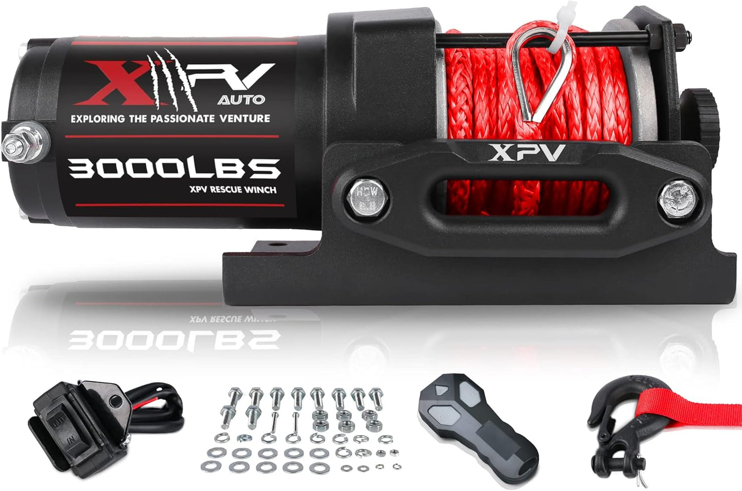 3000 lb 12V DC Electric Winch for Off Road UTV ATV Boat Use