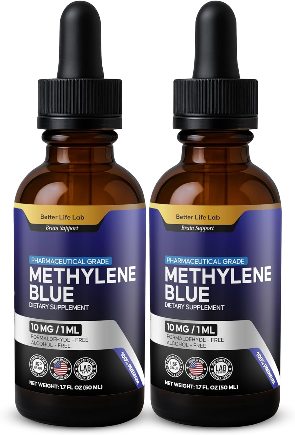 Methylene Blue Dietary Supplement for Mental Sharpness and Memory