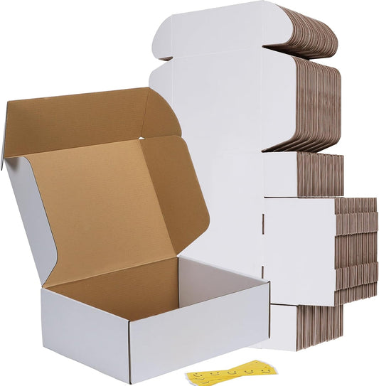 Shipping Boxes Set of 50 for Small Business Packing Needs
