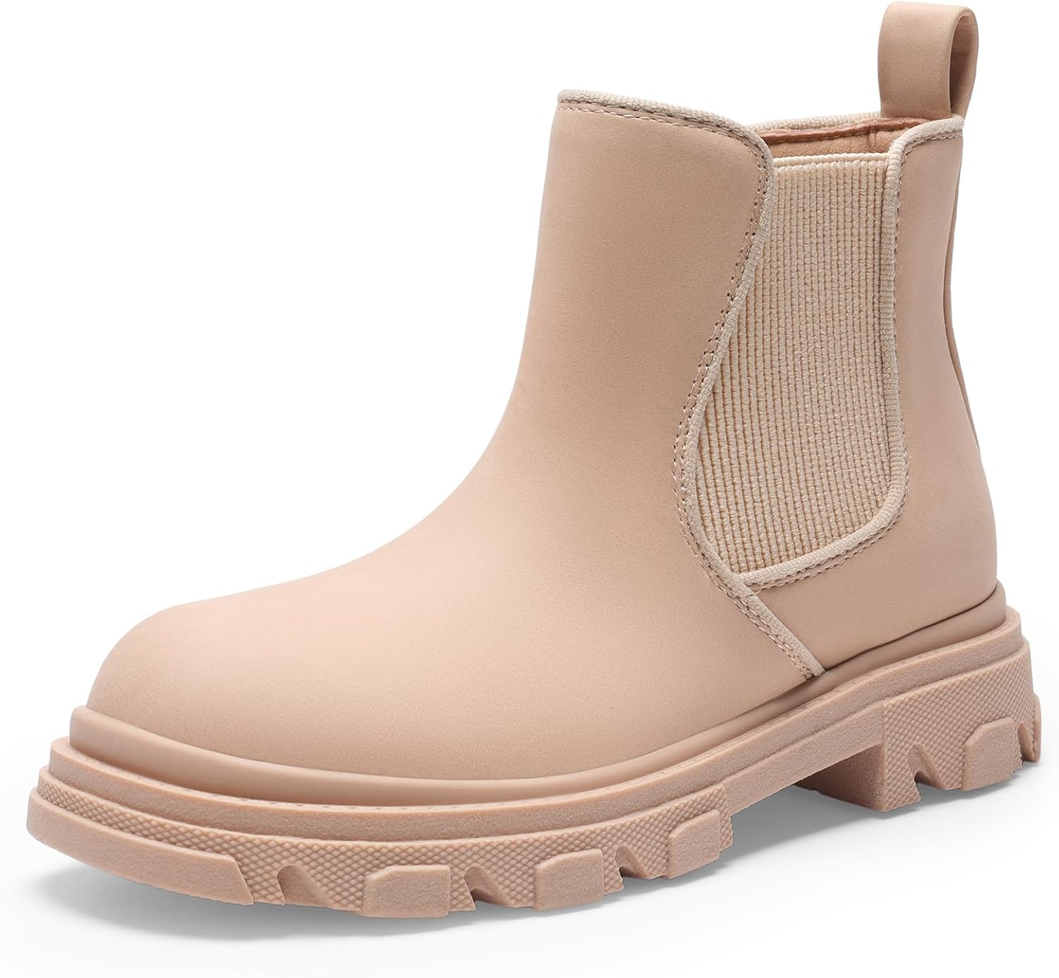 DREAM PAIRS Girls Chelsea Boots with Side Zipper for Kids