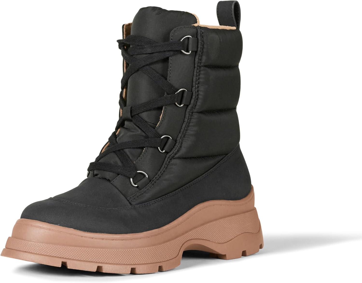 Lace Up Puffer Boot for Women with Comfort and Style