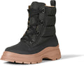 Women's Lace Up Puffer Boot - Memory Foam Comfort Essentials