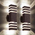 tewei 2 Pack Outdoor Wall Lights - Modern Up and Down Porch Sconces