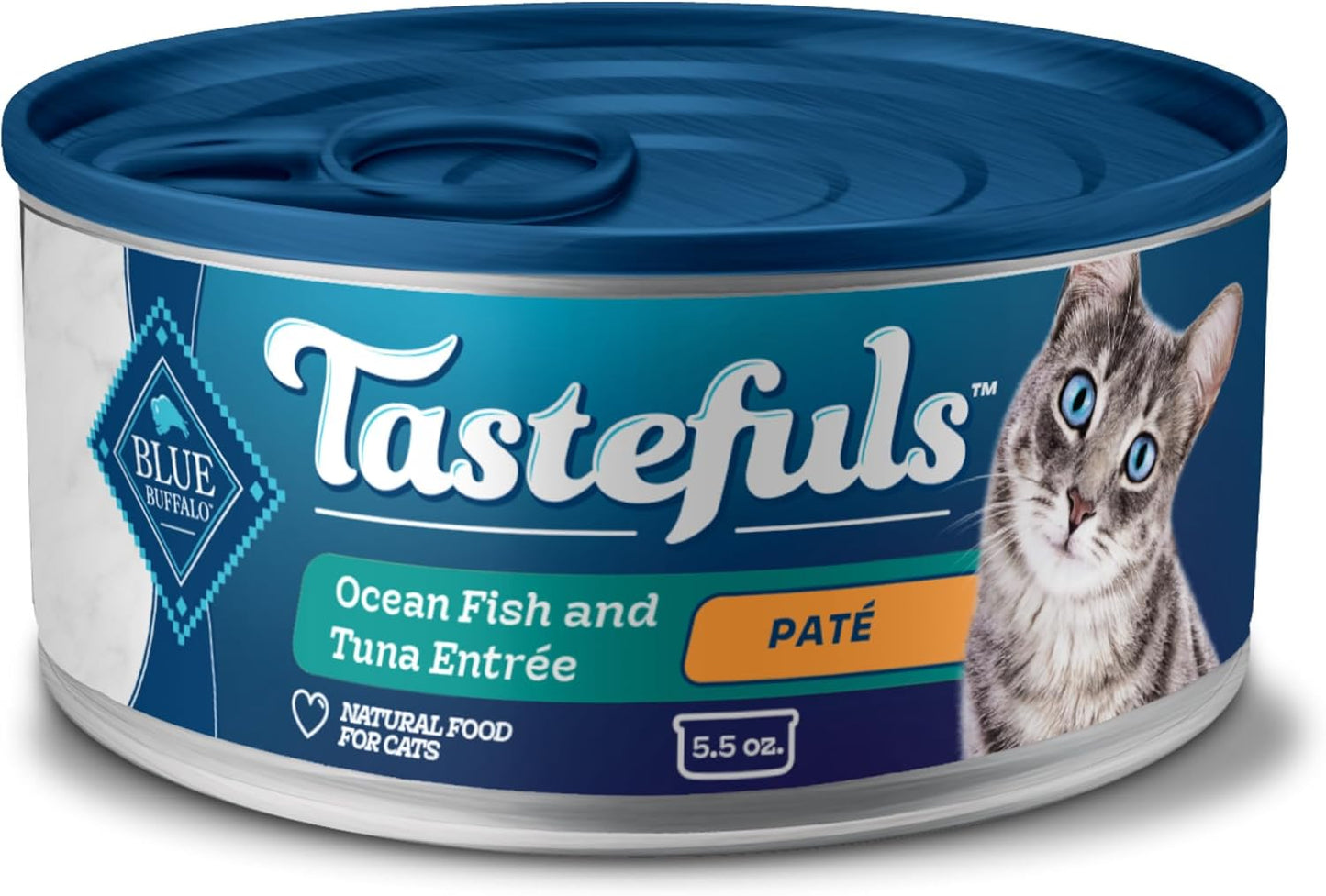 Blue Buffalo Tastefuls Wet Cat Food with Real Fish for Cats