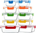 Glass Food Storage Containers 10-Pack - Airtight Borosilicate Set