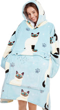 Oversized Blanket Hoodie for Women - Plush Sherpa Wearable Blanket