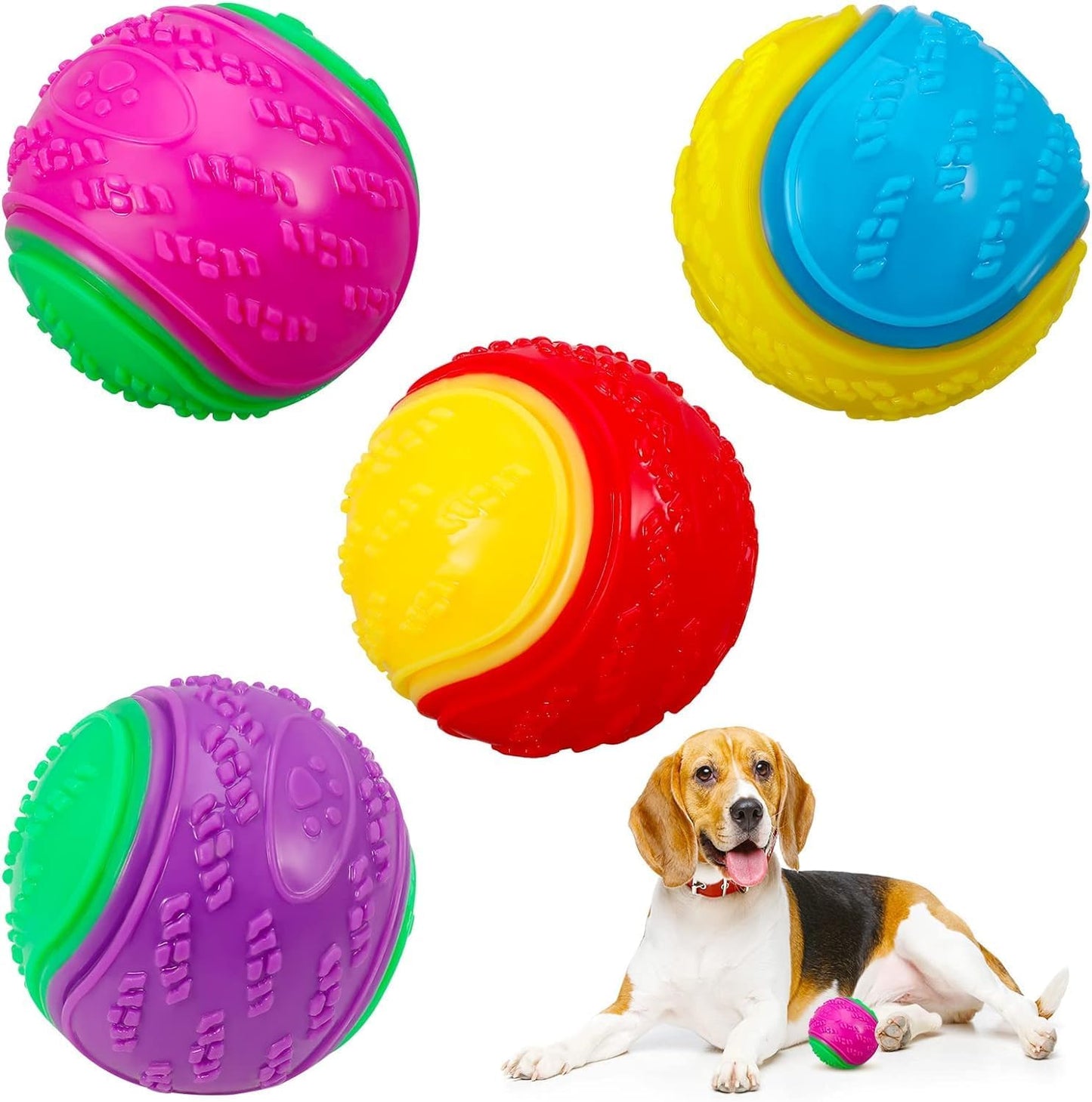Squeaky Pet Training Ball - Interactive Chew Toy for Large Dogs