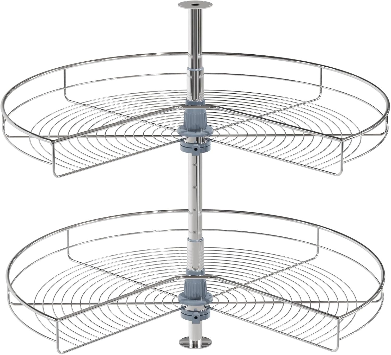 Dowell 32 Inch Kidney Lazy Susan for Kitchen Corner Cabinets