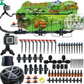 160Ft Drip Irrigation System with Water Timer - Easy DIY Garden