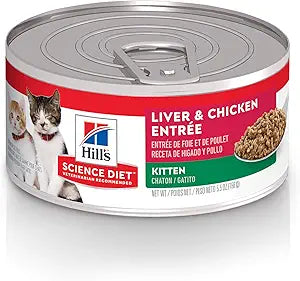 Hill's Science Diet Wet Cat Food for Kittens, Liver & Chicken