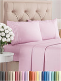 Queen Size 4 Piece Sheet Set - Cooling Soft Brushed Microfiber