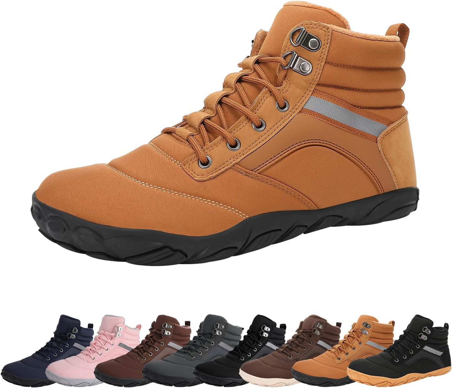 Womens Mens Winter Barefoot Boots for Outdoor Activities