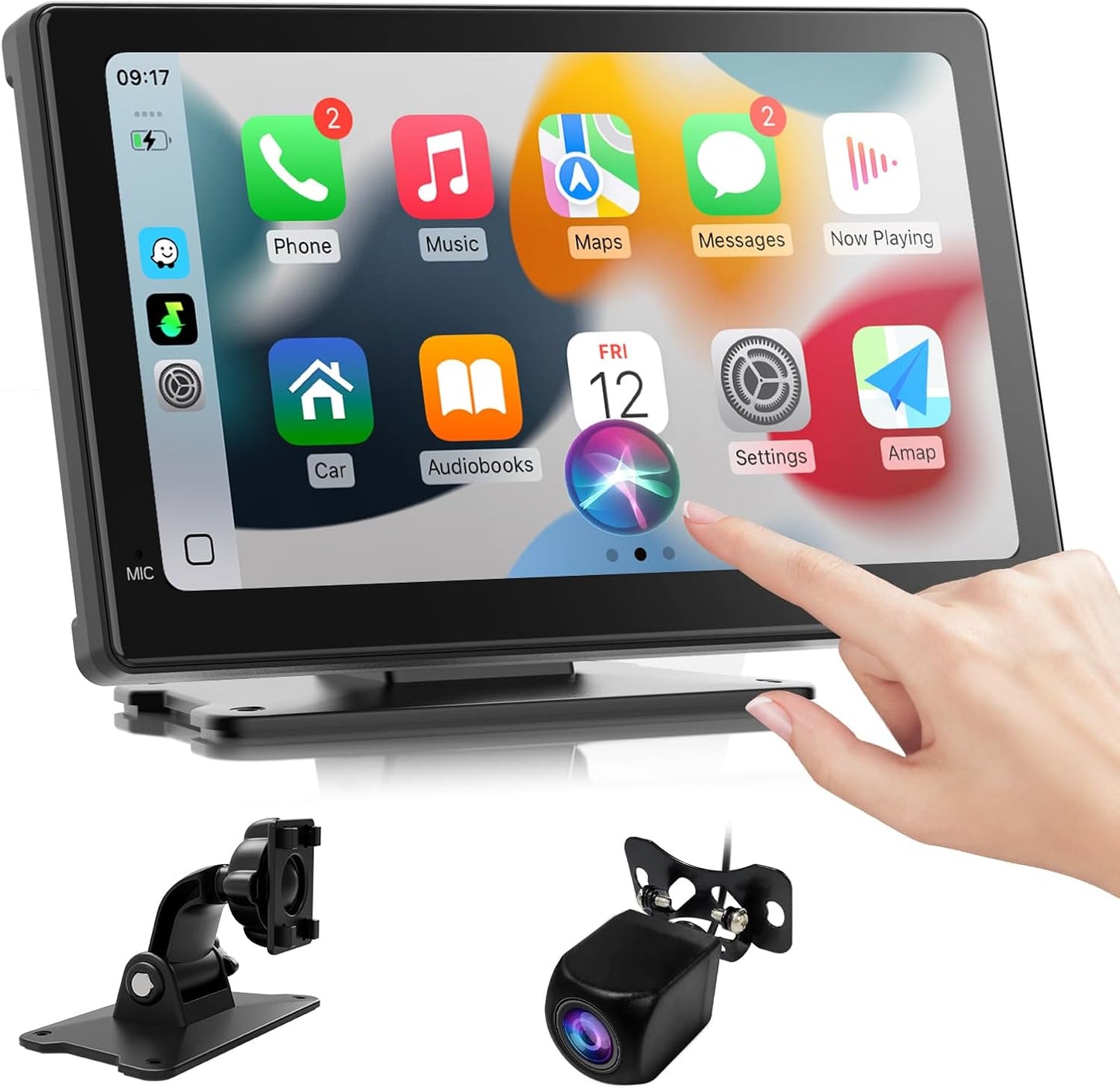7 Inch Portable Carplay Screen for Effortless Connectivity