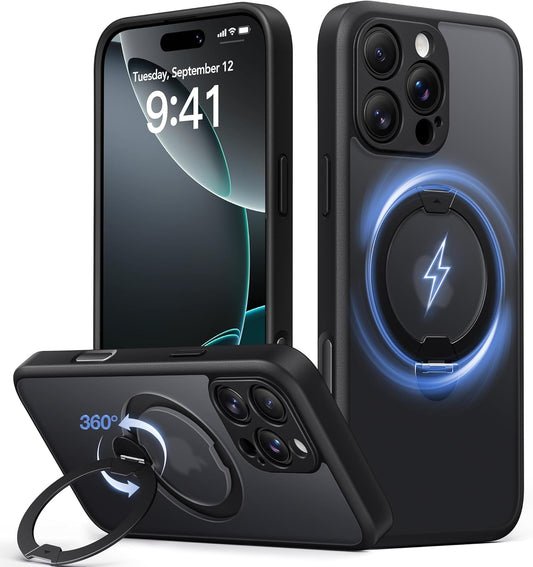 Magnetic iPhone 16 Pro Max Case with Unbreakable Stand & Protection