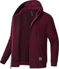 Men's Jacquard PlaidCloth Zipper Hoodie Jacket - Lightweight Comfort
