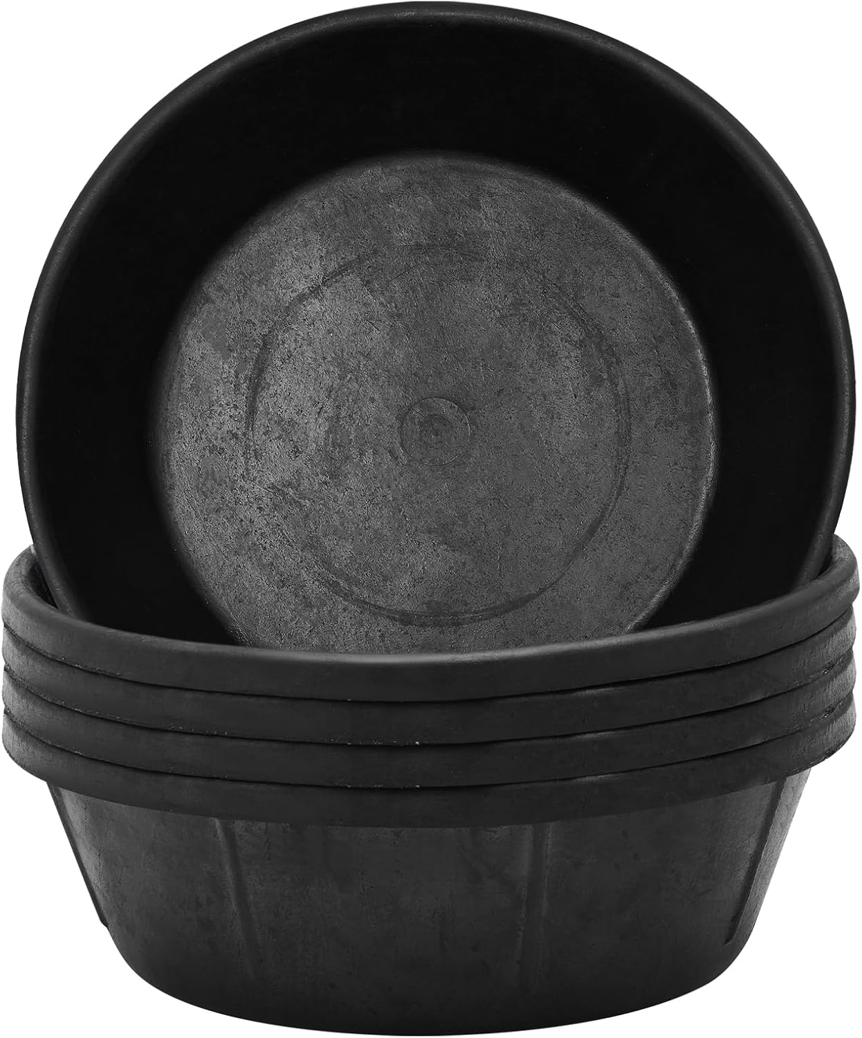 Sadnyy 5 Pcs Rubber Feeder Pan for Horses, Goats, and Dogs