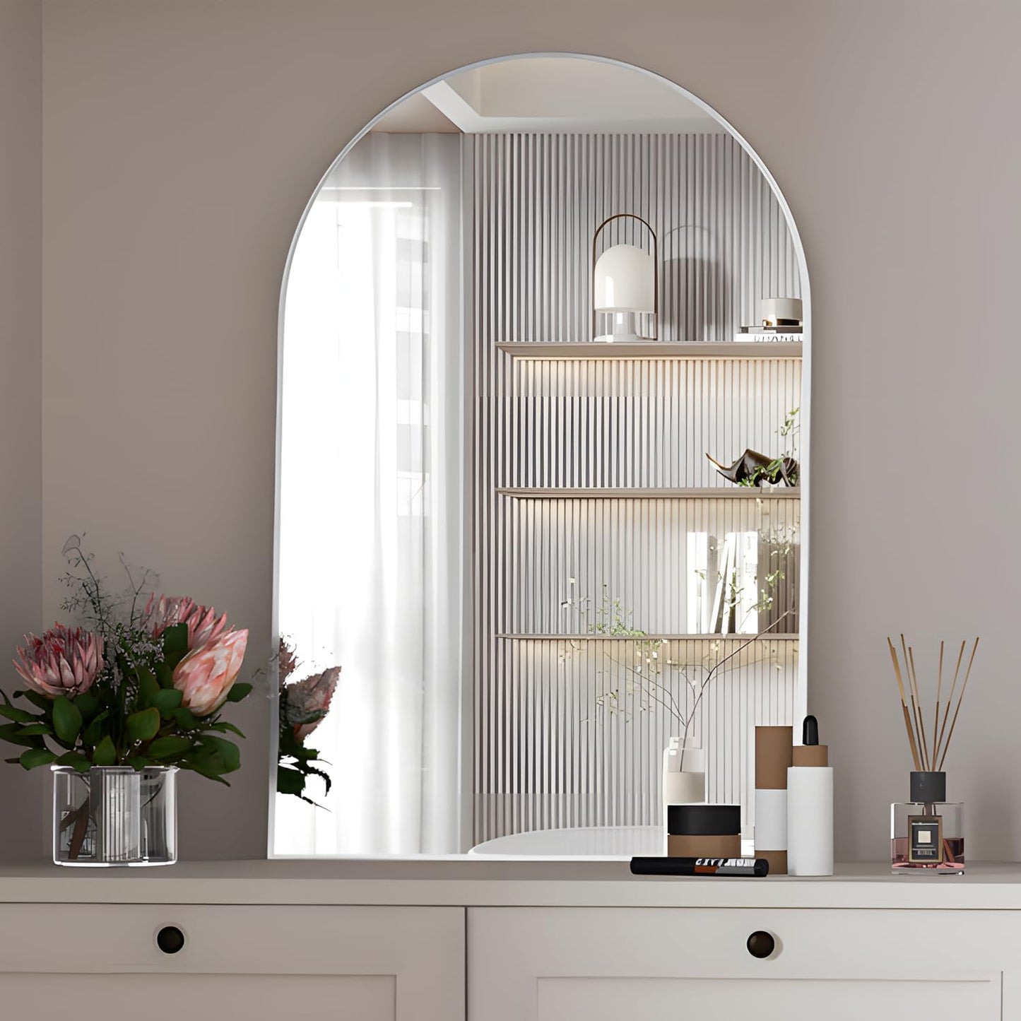 Arched Wall Mirror for Bathroom - Stylish 20x30 Mirror Decor