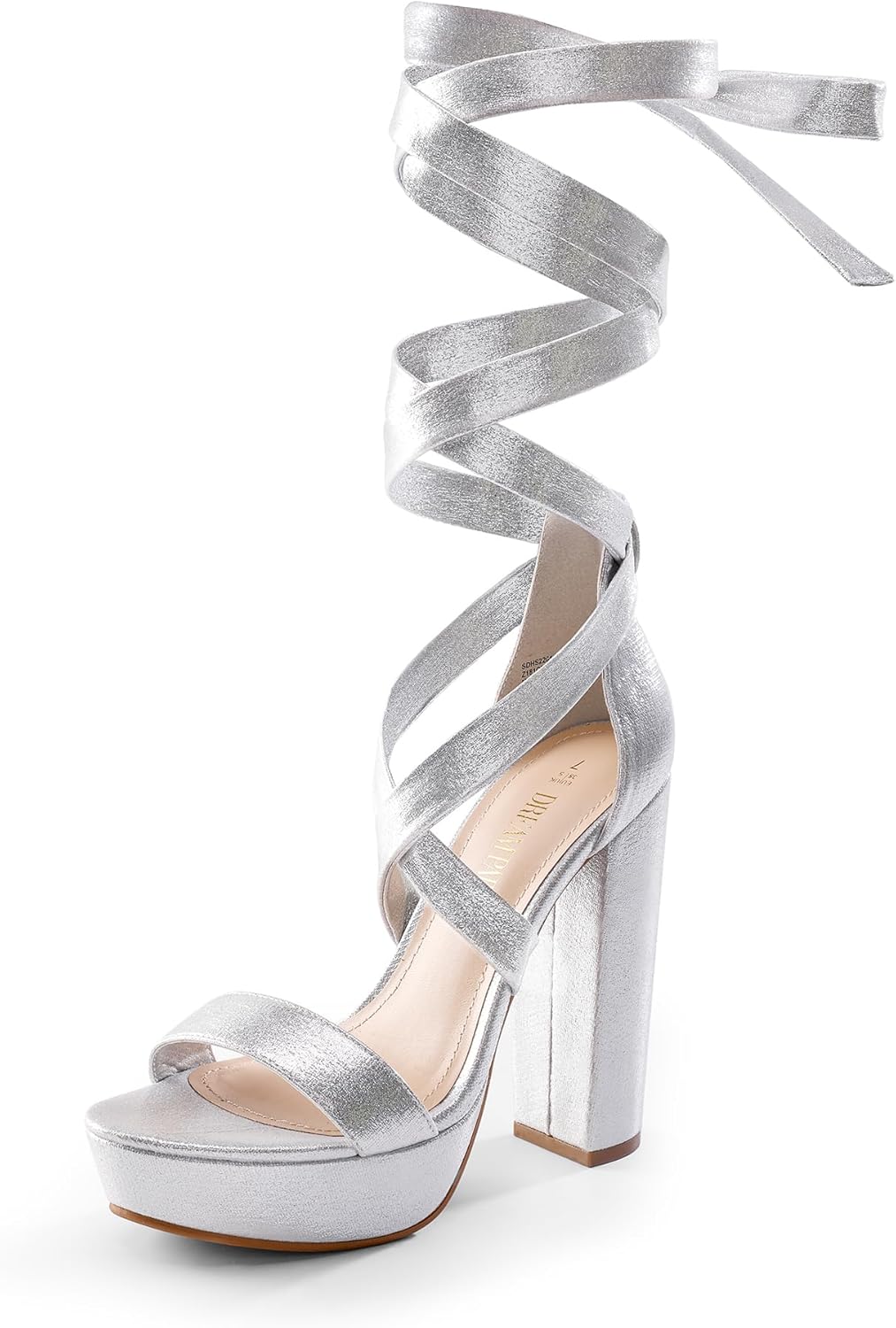 DREAM PAIRS Chunky Block Platform Heels for Women - Sexy Style