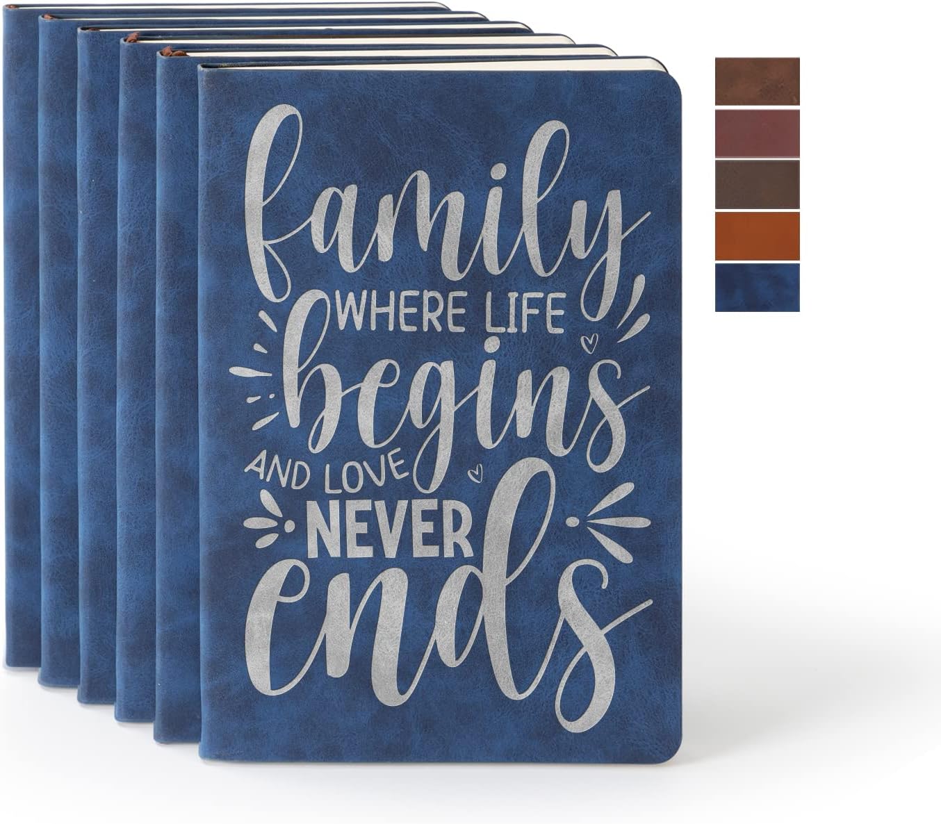 Xtool-Ready Blue Leather Journal Set for Crafting!