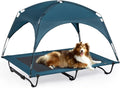 42 in Elevated Cooling Large Dog Bed with Removable Canopy - Raised