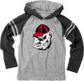 Wes and Willy Long Sleeve Hooded T-Shirt for Boys College Looks