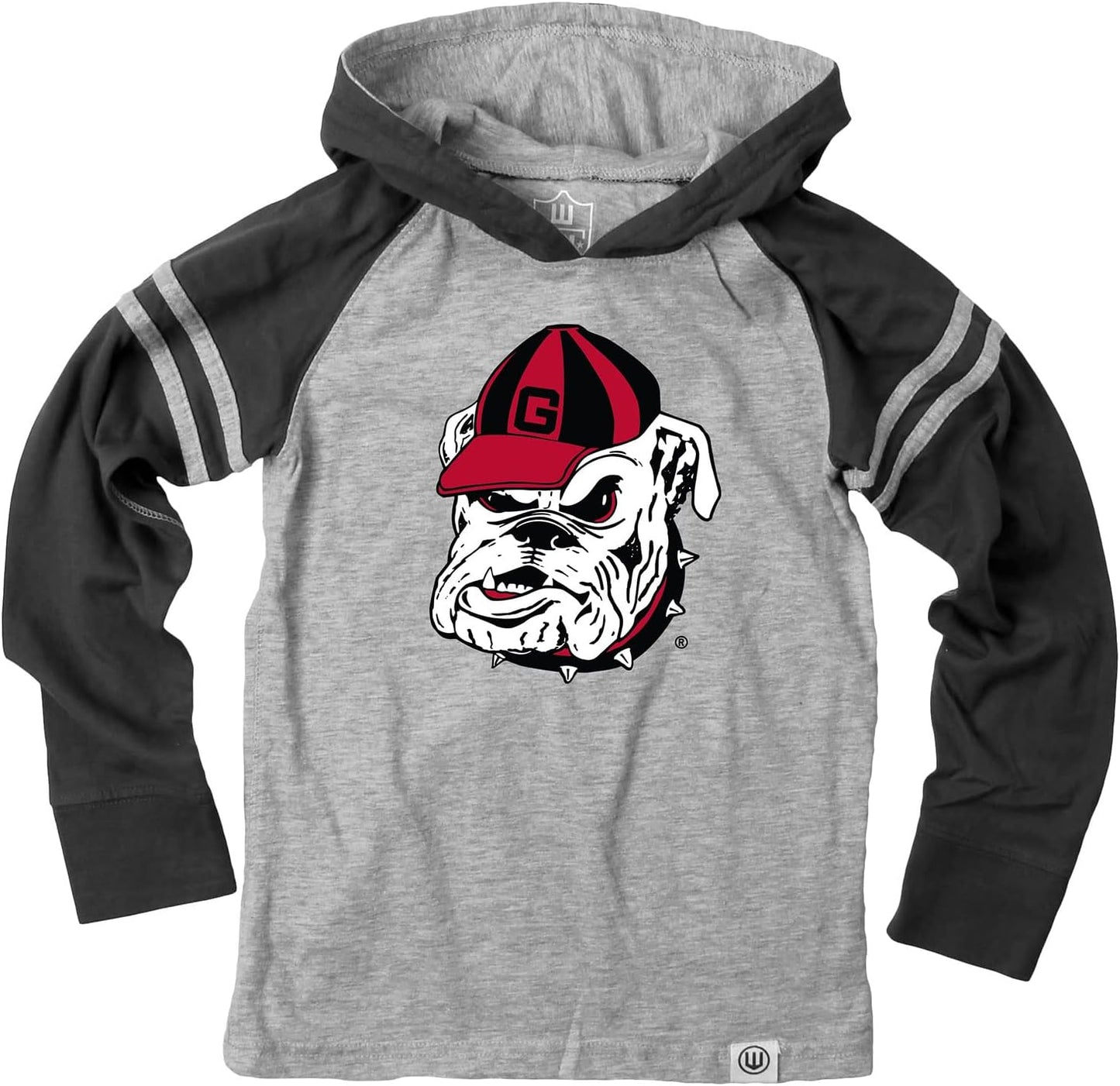 Wes and Willy Youth Boys College Long Sleeve Hooded T-Shirt