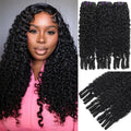 Seekomi Human Hair Burmese Curly Bundles 18 20 22 in - True Curly