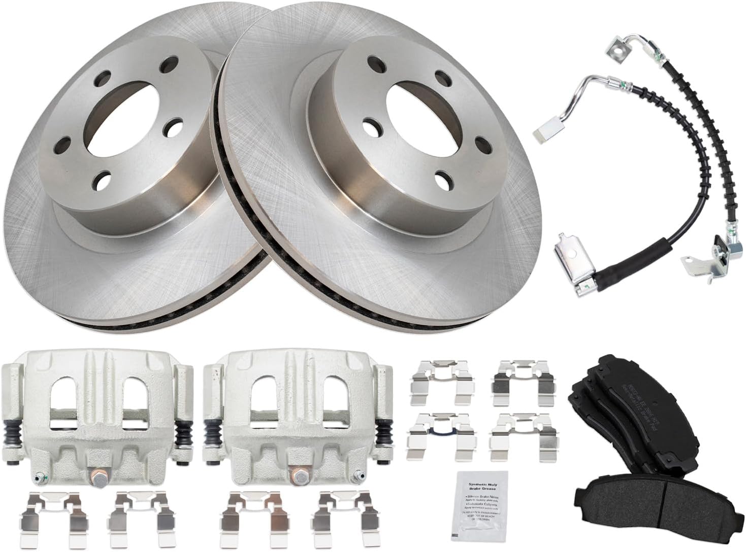 TRQ Front Brake Pad & Rotor Kit for 2005-2009 Mazda B4000
