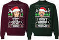 Why is The Carpet All Wet Todd IDK Margo Couples Ugly Christmas these