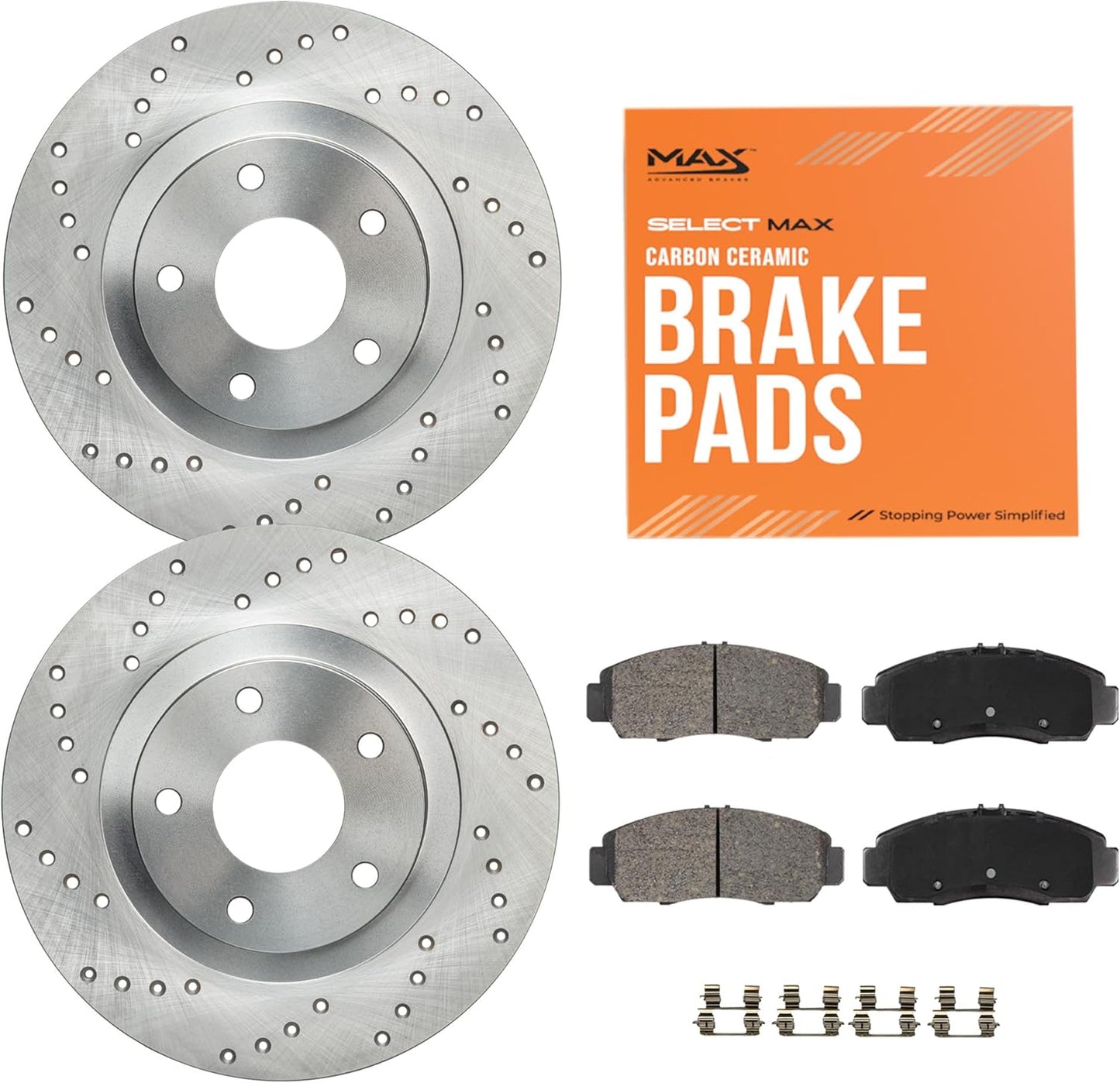 Max Advanced Brakes StyleMAX Front Brake Kit for Chevy Traverse