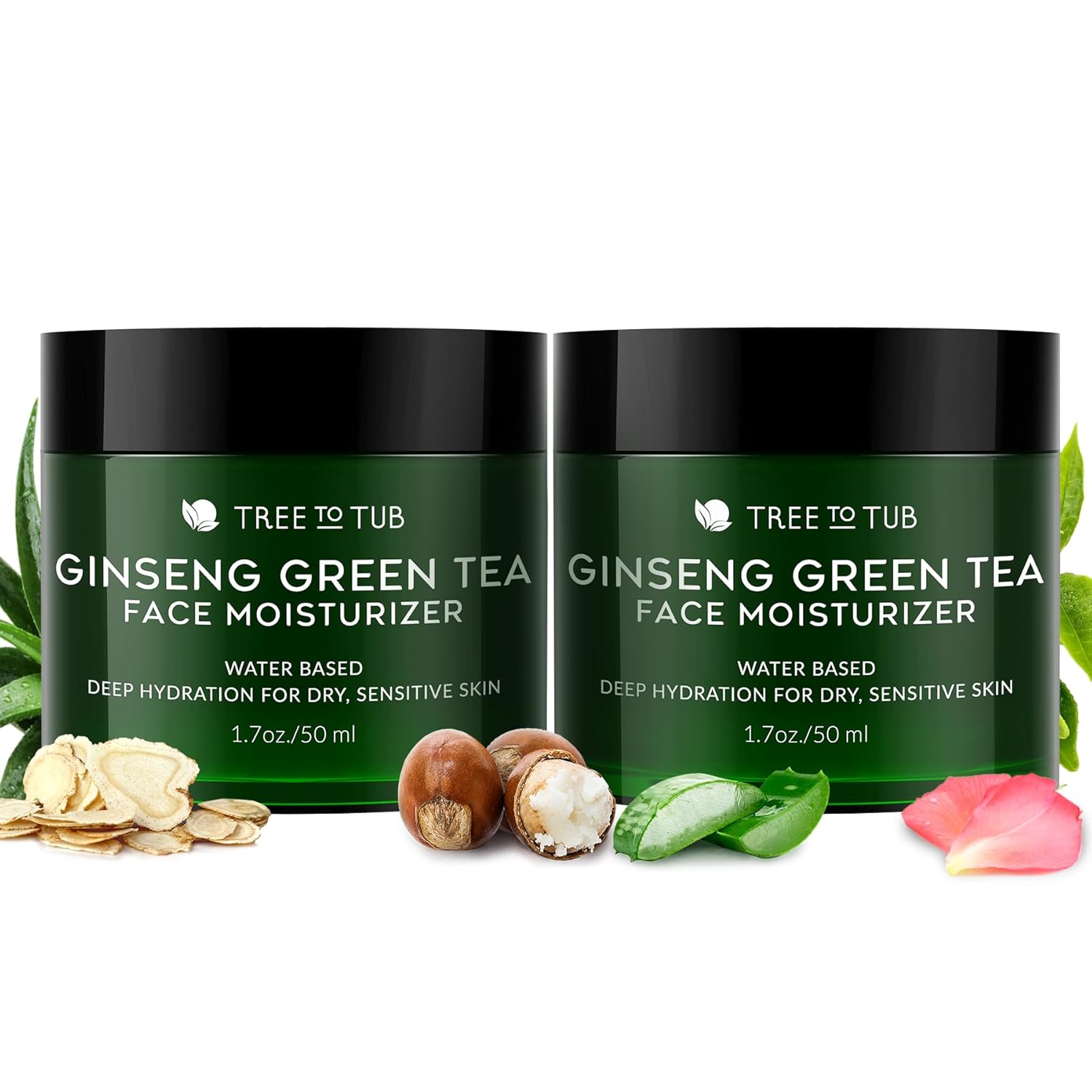Tree to Tub Hydrating Face Moisturizer for Dry Skin & More