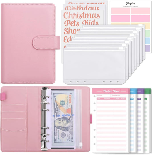 SKYDUE Budget Binder with Zip Envelopes: Money & Expense Organized!