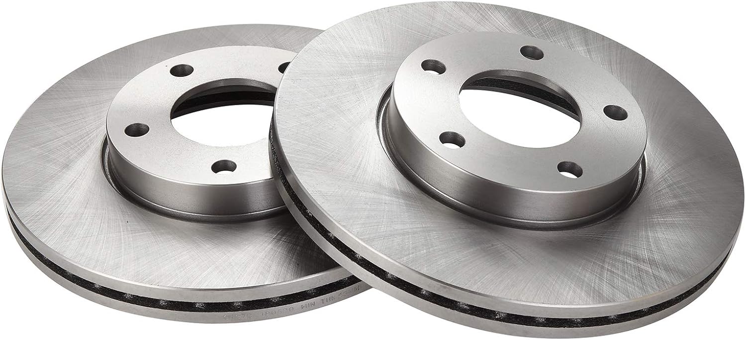 TRQ Front Brake Rotors Set Vented for 2004-2013 Mazda 3