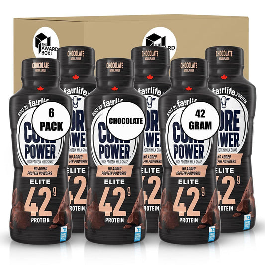 High Protein 6-Pack Chocolate Shakes in Award Box