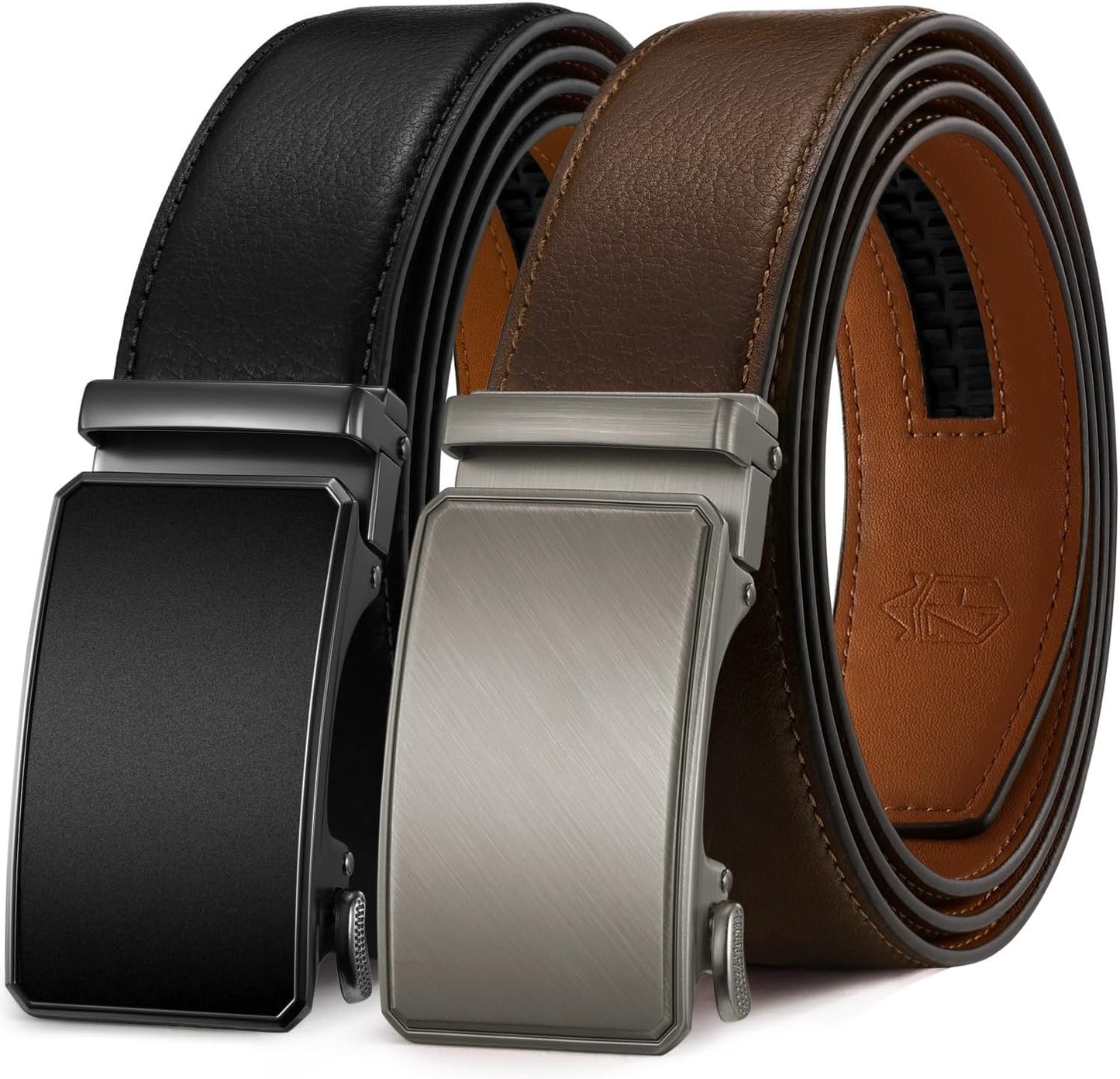 Zitahli Ratchet Belt for Men - Perfect Fit Leather Belts