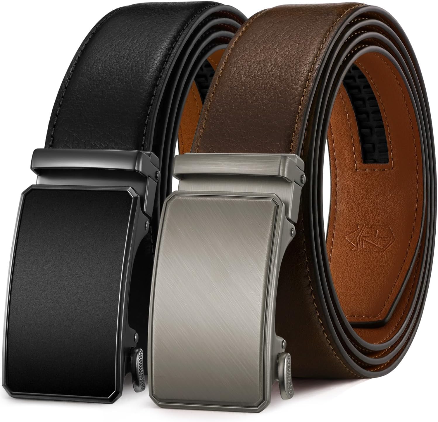 Zitahli Ratchet Belt for Men - Perfect Fit Leather Belts