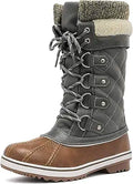 DREAM PAIRS Women's Mid-Calf Waterproof Winter Snow Boots - Warm