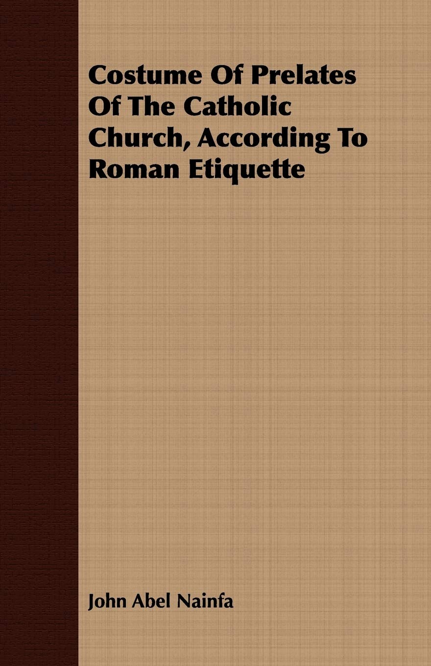 Costume Of Prelates Of The Catholic Church For Elegant Ceremonies