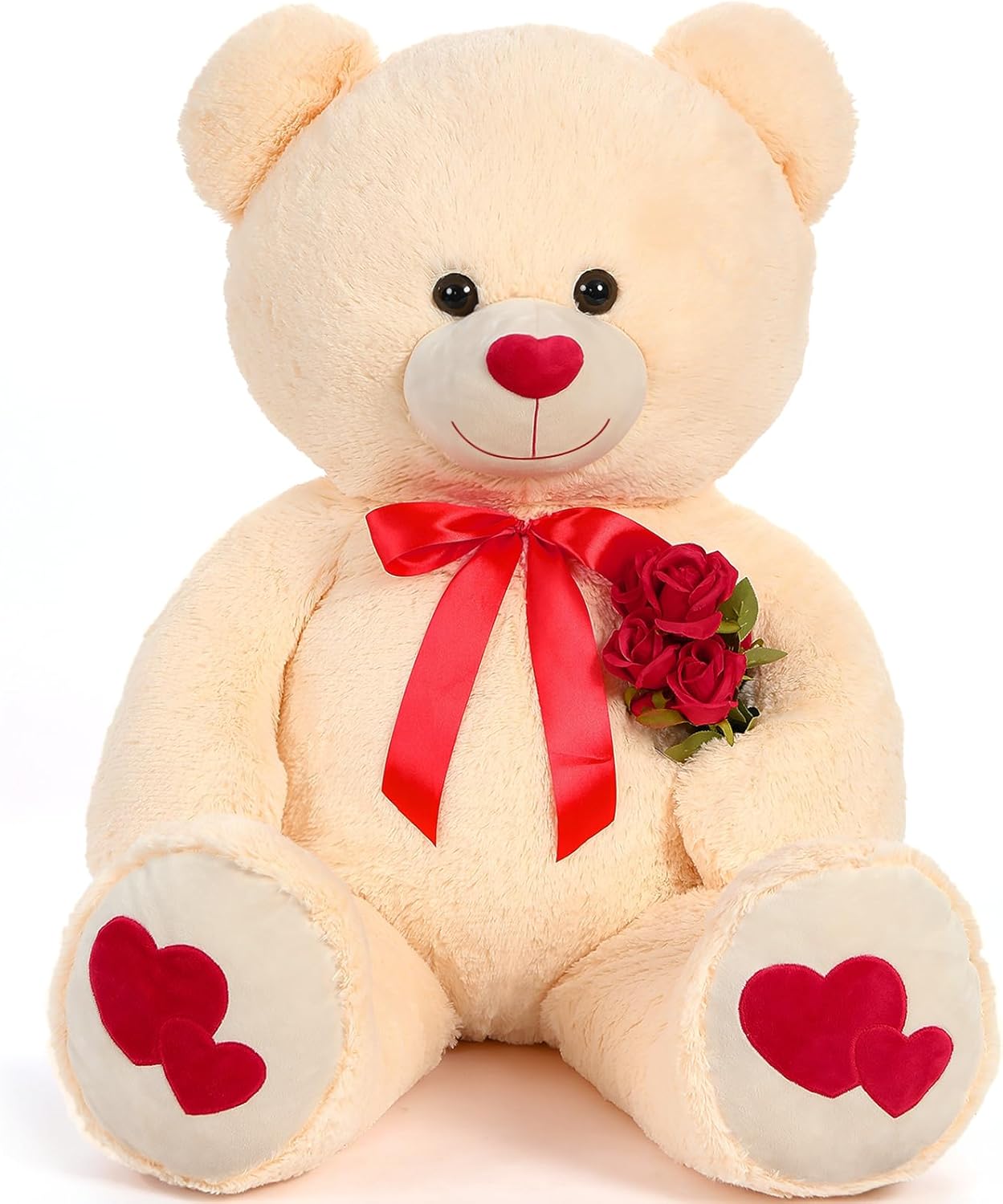 Tezituor Giant Teddy Bear 4ft - Adorable Plush Gift for All